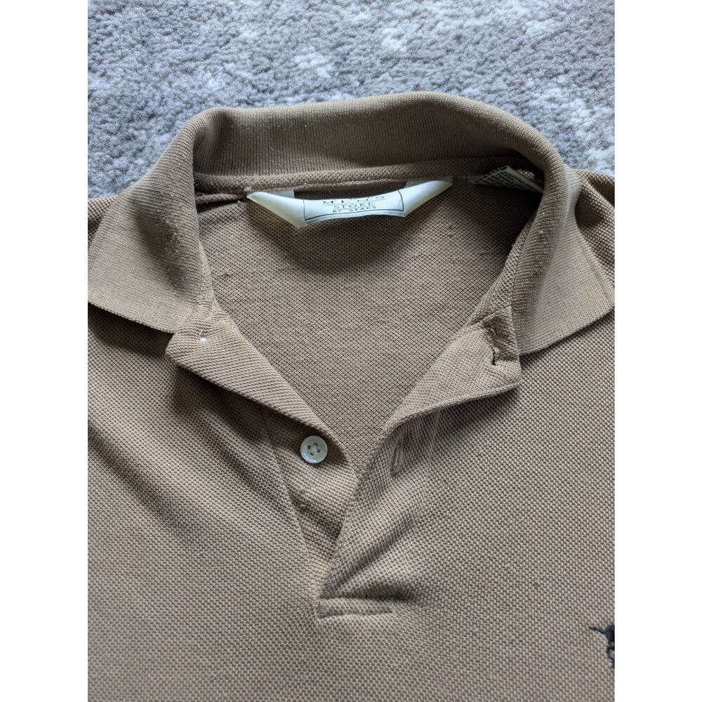 Vintage 80's Sears Men's Store Polo Shirt, Unicorn Logo BROWN - Small - Picture 8 of 14